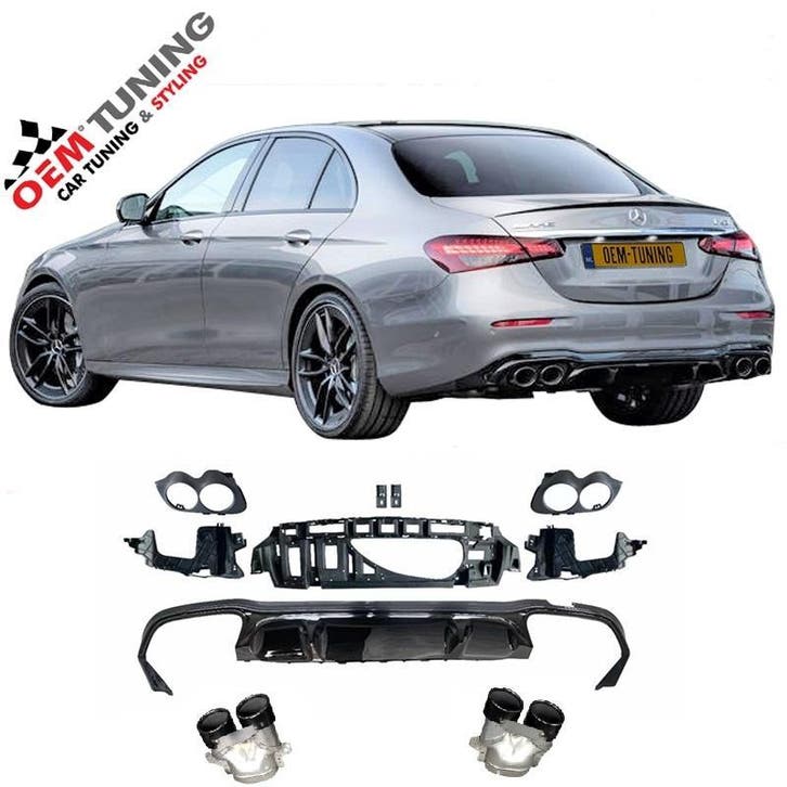 MERCEDES-BENZ E-CLASS W213 E53 LOOK DIFFUSER | 2016-2024, Auto-onderdelen, Carrosserie en Plaatwerk, Nieuw, Mercedes-Benz, Achter