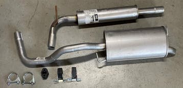 Complete uitlaat Einddemper + Tussendemper Seat Ibiza, Verzenden, Nieuw