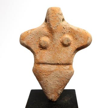 West-Aziatisch Terracotta Beeld van een Moedergodin