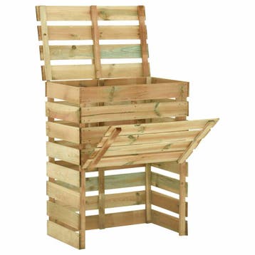 vidaXL Tuincompostbak gelat 80x50x100 cm geïmpregneerd, Tuin en Terras, Verzenden, Nieuw