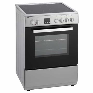 ETNA FIV760RVS fornuis Vrijstaand fornuis Electrisch749, Ophalen of Verzenden, Nieuw, 95 cm of meer