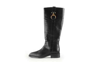Linea Zeta Laarzen in maat 37 Zwart, Kleding | Dames, Schoenen, Hoge laarzen, Verzenden, Zwart, Zo goed als nieuw