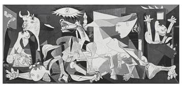 Kunstdruk Pablo Picasso - Guernica 100x50cm, Verzenden, Nieuw