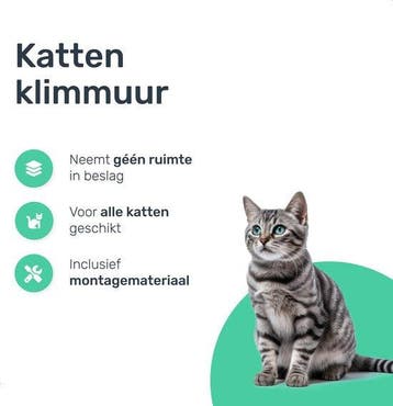 2dekans | LBB Katten klimmuur - Voor elke kat geschikt -, Dieren en Toebehoren, Katten-accessoires, Ophalen of Verzenden, Zo goed als nieuw