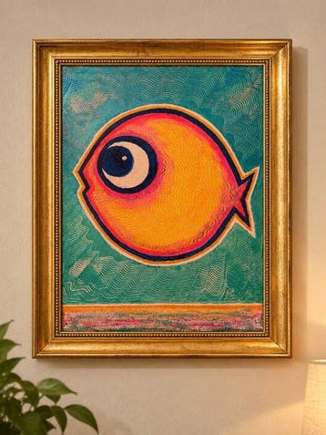 Denis Kuvayev (1971) - Goldfish on golden bottom - No