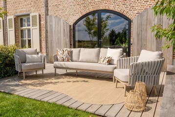 Taste Eva stoel-bank loungeset - 3-delig, Verzenden, Nieuw, Overige materialen, Loungeset