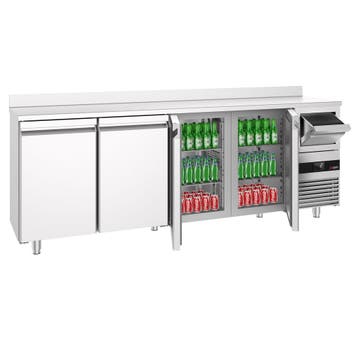 GGM Gastro | Barkoelkast PREMIUM - 2690x600mm - met 4 |, Verzenden, Nieuw in verpakking, Meubilair