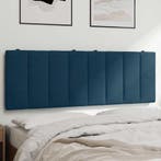 vidaXL Hoofdbordkussen Hanko 140 cm fluweel blauw, Verzenden, Nieuw, Blauw, Stof