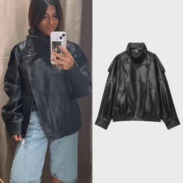 Dames Zwarte Oversized Faux Leren Jas - Chic Streetwear Stij, Verzenden, Nieuw