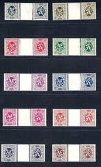 België 1929/1932 - De volledige reeks Heraldieke Leeuw, Gestempeld