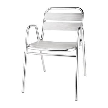 Bolero stapelbare aluminium stoelen (4 stuks), Verzenden, Nieuw in verpakking