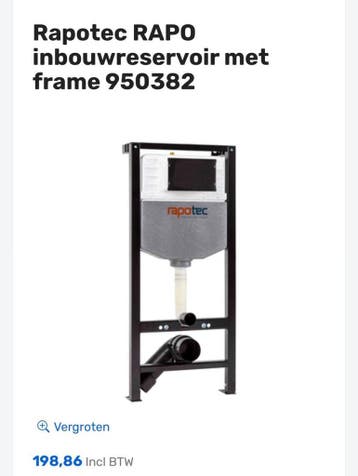 Rapotec RAPO inbouwreservoir frame 950382