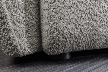 Moderne Grote Bank ROYAL 295cm grijs bouclé binnenvering XXL, Ophalen of Verzenden, Nieuw
