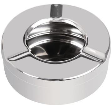 Terras Asbakken | RVS | 6 Stuks | Ø90x35(h)mm Olympia, Verzenden, Nieuw in verpakking