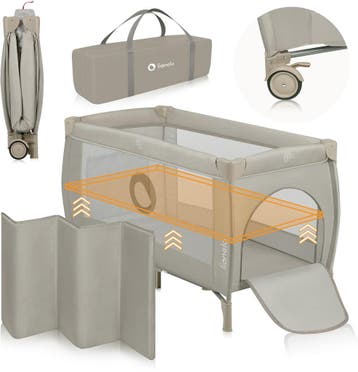 Lionelo Stefi Plus - Campingbedje 2in1 - Meegroeibed -, Kinderen en Baby's, Verzenden, Nieuw