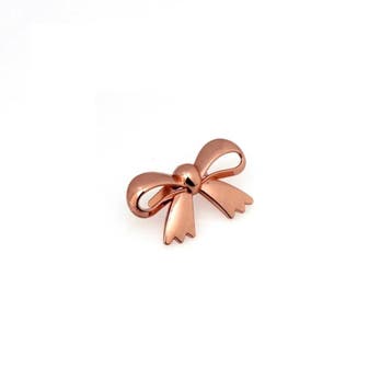 Broche met strikje - 45mm - Rose gold, Ophalen of Verzenden, Nieuw