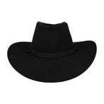 Cowboyhoed - Western Hoed in Suede look - One Size - Zwart, Nieuw