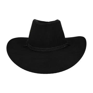 Cowboyhoed - Western Hoed in Suede look - One Size - Zwart, Kleding | Dames, Nieuw