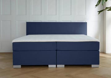 ACTIE! Boxspring Milano 180 200 Blauw, Huis en Inrichting, 180 cm, 200 cm, Modern, Verzenden