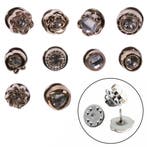 Fako Bijoux - Pin Broche Mini - Steek Pin Knopen Set - 10, Verzenden, Nieuw
