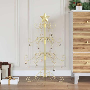 Kerstboom Metaal Goud | Tweedekansje | OP=OP, Diversen, Kerst, Ophalen of Verzenden, Gebruikt