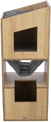 Krabpaal Trixie CityStyle Cat Tower Bruin/Grijs – Design.., Dieren en Toebehoren, Krabmeubelen, Verzenden, Nieuw, Krabpaal