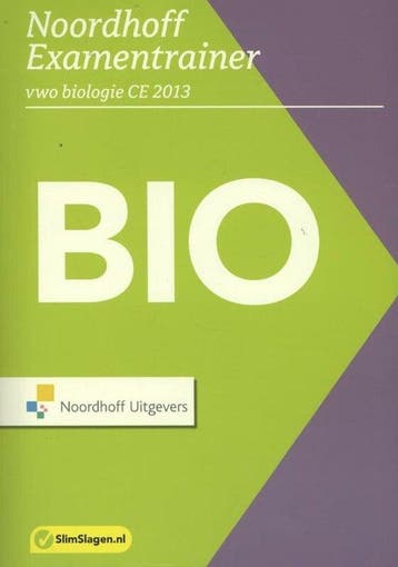 Noordhoff examentrainer / Vwo biologie CE 2013, Verzenden, Gelezen