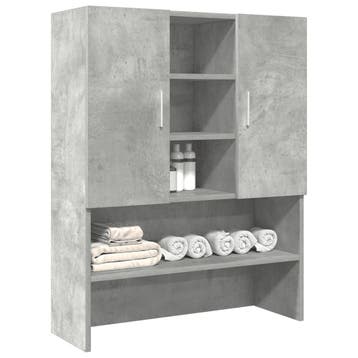 vidaXL Wasmachinekast 70,5x25,5x90 cm betongrijs, Witgoed en Apparatuur, Wasmachines, Verzenden, Nieuw