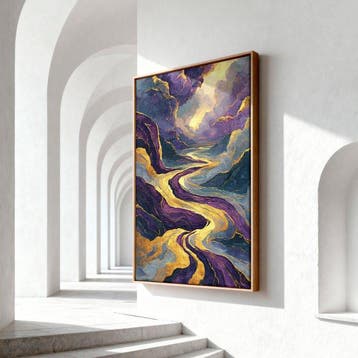 Iconica - Liquid Gold Amethyst River - unique 1/1 XXL (150 x