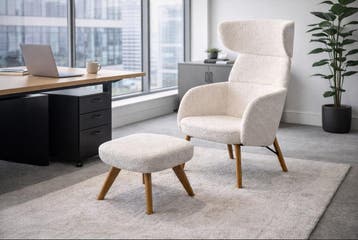 Rim Winx Lounge fauteuil, wit, Overige plaatsen, Ophalen of Verzenden, Nieuw in verpakking, Stoel