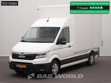 MAN eTGE 3.140 100% Elektrisch 115km WLTP 36kWh Bakwagen LED, Automaat, Stof, Gebruikt, Euro 6
