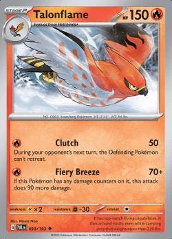 Talonflame 030/193 reverse holo Paldea evolved, Ophalen of Verzenden, Nieuw, Losse kaart, Foil