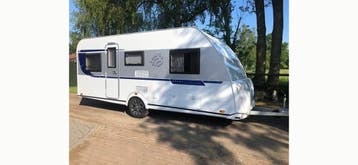 knaus caravan 500UE enkele bedden 2019, Caravans en Kamperen, Lichtmetalen velgen, Tot en met 4, 2 aparte bedden