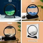 3D Bewegende Zandkunst Rond Glazen Zandlandschap Decoratie, Verzenden, Nieuw