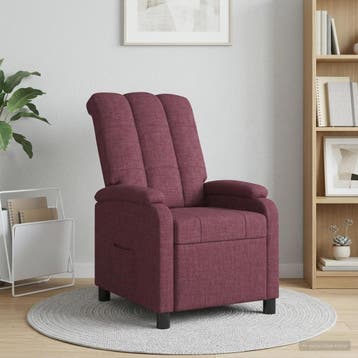 vidaXL Relaxfauteuil Paars Stof, Huis en Inrichting, Verzenden, Nieuw