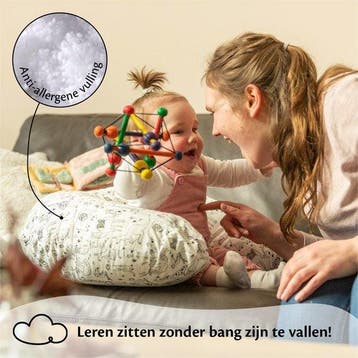 2dekans | EL-Life Voedingskussen met hoes van 100% katoen -, Ophalen of Verzenden, Zo goed als nieuw