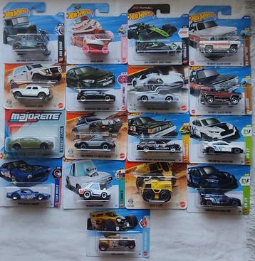 Hot Wheels, Matchbox, Majorette 1:64 - Modelauto (17) - Hot, Nieuw