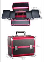 Aluminium Make-up Koffer met Handvat Cosmetische Organizer, Verzenden, Nieuw