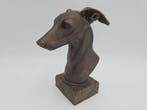 Bust of a whippet bust dog statue - home decor dog lover gif, Verzenden, Nieuw