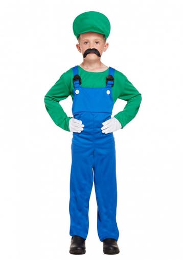 Luigi kostuum kind, Verzenden, Nieuw, Feestartikel