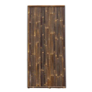 Bamboe schutting Stripe - 90 x 200 cm - Donker - Verticale l, Tuin en Terras, Verzenden, Nieuw