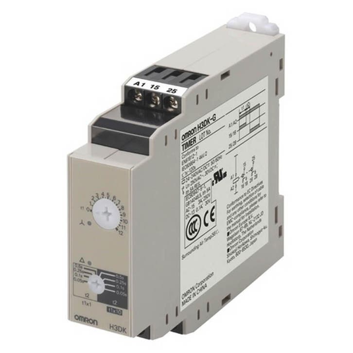 Omron H3DK-G Ster Delta Timer Relais 24-240V - H3DK6007G, Doe-het-zelf en Verbouw, Elektra en Kabels, Overige typen, Nieuw, Verzenden