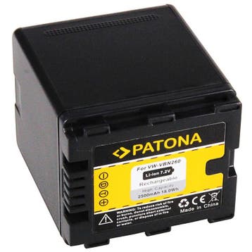 Panasonic VW-VBN260(E-K) accu (Patona), Verzenden, Nieuw