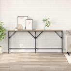 vidaXL Wandtafel Artisan Eiken 180 x 30 x 75 cm Bewerkt hout, Verzenden, Nieuw, 60 cm of meer
