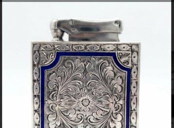 Tafelaansteker - Emaille, .800 zilver, Nieuw