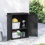 vidaXL Tuinkast 65x37x85 cm polypropeen zwart, Huis en Inrichting, Verzenden, Nieuw