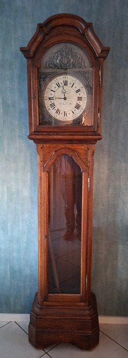 Staande klok - E. Foulon - Hout, Messing - 1850-1900, Antiek en Kunst, Antiek | Klokken