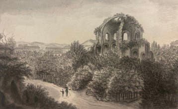 Scuola inglese (XIX) - Temple of Minerva Medica, Rome, Antiek en Kunst, Kunst | Schilderijen | Klassiek