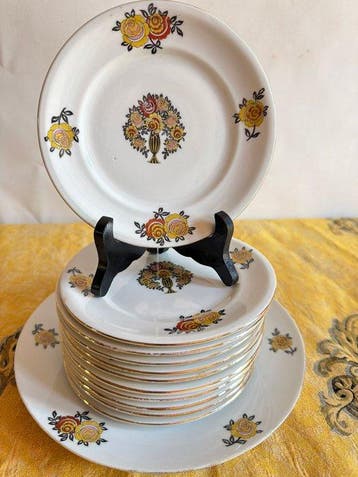 Theodore Haviland France - Dessertservies - Echt porselein -