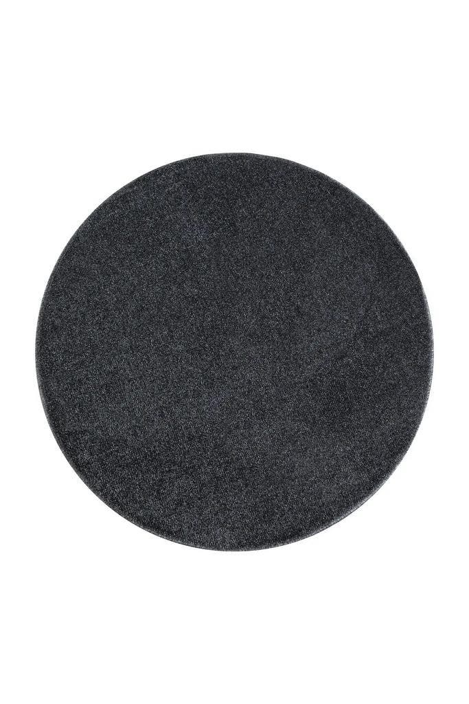 Rond Vloerkleed | Ata | Effen | Grijs | 120x120 cm, Huis en Inrichting, Stoffering | Tapijten en Kleden, Verzenden